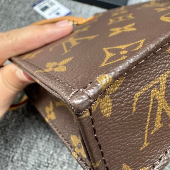 Louis Vuitton Petite Sac Plat Monogram Canvas Satchel fbcco1325-102125 - Picture 13 of 16